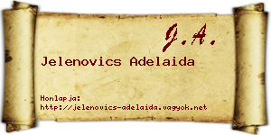 Jelenovics Adelaida névjegykártya
